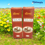 Gulab Attar | 8ML Roll-on by Veena | Premium Rose Perfume | Natural Floral Itra for Daily Wear & Pooja – Malawala