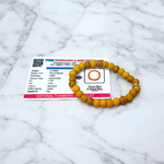 Haldi Bracelet - Natural Turmeric Beads for Purification & Protection with Lab Certificate - Malawala