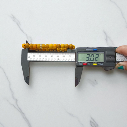 Haldi Bracelet - Natural Turmeric Beads for Purification & Protection with Lab Certificate - Malawala