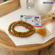 Haldi Mala - Natural Turmeric Beads for Purification & Protection with Lab Certificate - Malawala