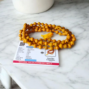 Haldi Mala - Natural Turmeric Beads for Purification & Protection with Lab Certificate - Malawala