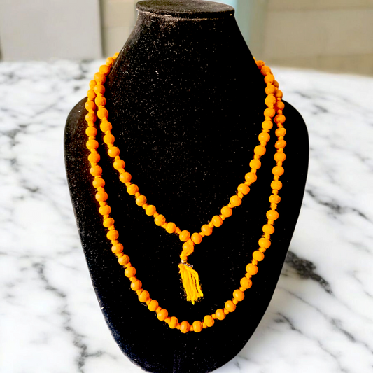 Haldi Mala 108+1 Beads Pure Turmeric Lab Certified | Malawala

