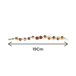 Handcrafted Natural Rudraksha & White Sandalwood Bracelet with 8mm beads on elastic thread, designed for spiritual wellness