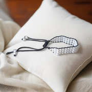 Handcrafted white pearl bracelet (motii) with elegant design suitable for daily wear and special occasions, made by Malawala 