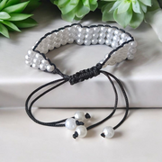 Handcrafted white pearl bracelet (motii) with elegant design suitable for daily wear and special occasions, made by Malawala 