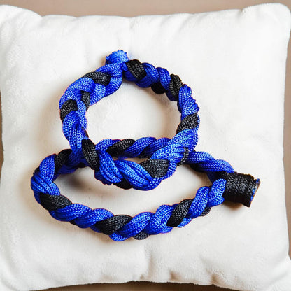 Handmade Blue and Black Bracelet Thread Set for Men and Women Adjustable Friendship Wrist Bands