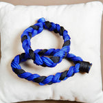 Handmade Blue and Black Bracelet Thread Set for Men and Women Adjustable Friendship Wrist Bands