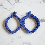 Handmade Blue and Black Bracelet Thread Set for Men and Women Adjustable Friendship Wrist Bands
