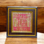 Handmade Brihaspati Yantra drawn on natural Bhojpatra with sacred symbols and Vedic design