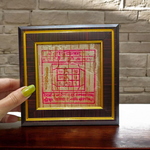 Handmade Brihaspati Yantra drawn on natural Bhojpatra with sacred symbols and Vedic design