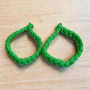 Handmade Green Thread Bracelet Set of 2 for Women and Men Spiritual Lucky Wrist Band Adjustable Friendship Bracelet