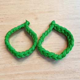 Handmade Green Thread Bracelet Set of 2 for Women and Men Spiritual Lucky Wrist Band Adjustable Friendship Bracelet