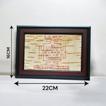Handmade Shri Tara Pujan Yantra on Bhojpatra, used for worship and spiritual protection, ideal for overcoming life’s challenges
