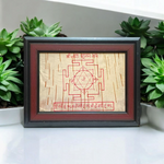 Handmade Shri Tara Pujan Yantra on Bhojpatra, used for worship and spiritual protection, ideal for overcoming life’s challenges