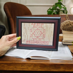 Handmade Shri Tara Pujan Yantra on Bhojpatra, used for worship and spiritual protection, ideal for overcoming life’s challenges