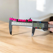 Handmade pink and black agate bracelet with 8MM polished hakik beads, stretchable and unisex design