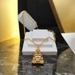 Hanuman Chalisa Locket - Laser-Engraved Pendant with Chain for Blessings & Protection - Malawala