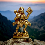 Hanuman Ji Brass Idol | Carrying Mountain | Malawala