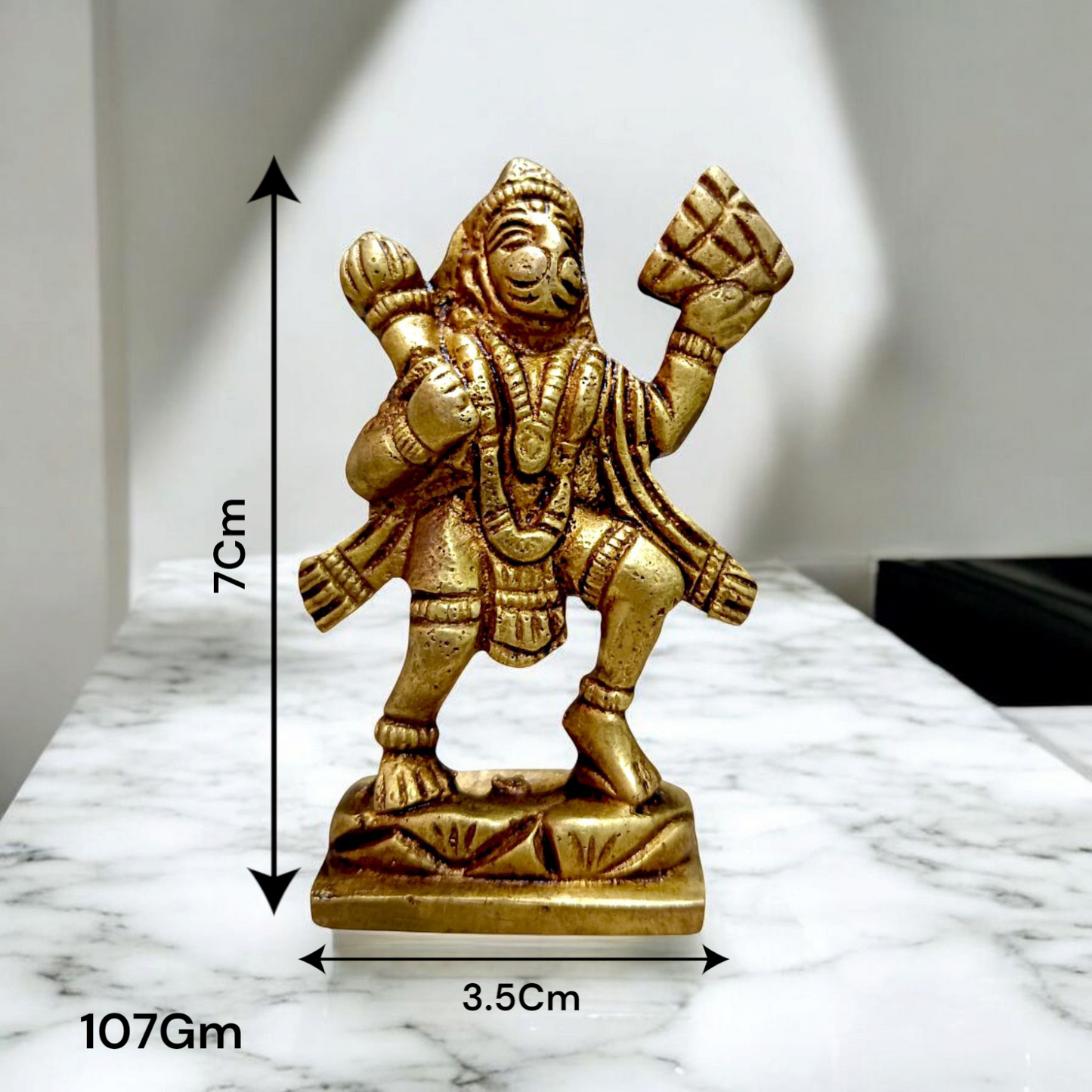 Hanuman Ji Brass Idol | Carrying Mountain | Malawala