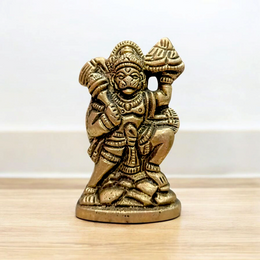 Hanuman Ji Brass Idol | Carrying Mountain | Malawala