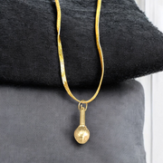 Hanuman Ji Gada Locket with Gold Chain - Divine Hanuman Pendant with Gada for Strength & Protection - Malawala