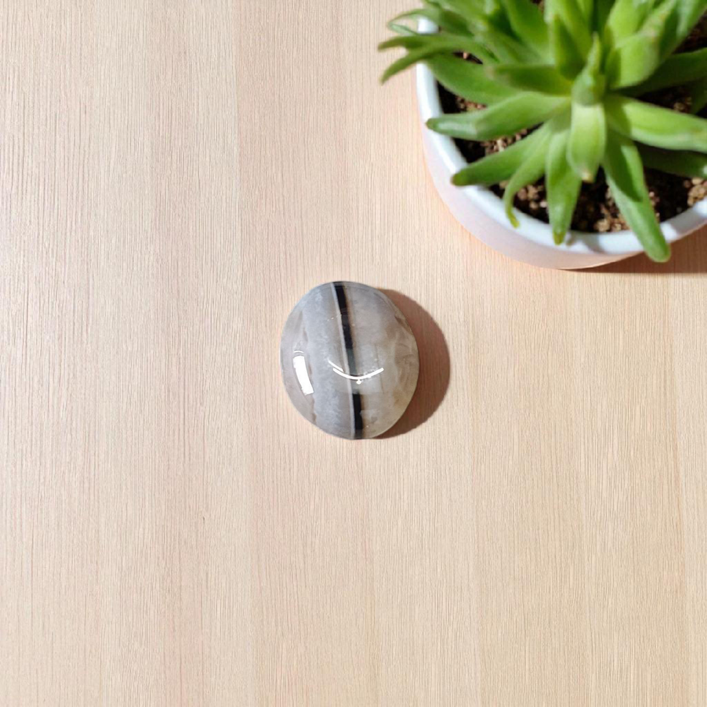 High-quality lab-certified Black Sulemani Hakik Stone with polished finish, used for protection and balance