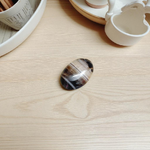 High-quality lab-certified Black Sulemani Hakik Stone with polished finish, used for protection and balance