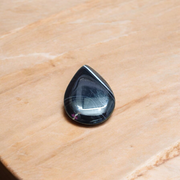 High-quality lab-certified Black Sulemani Hakik Stone with polished finish, used for protection and balance