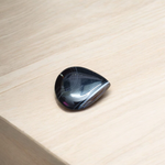 High-quality lab-certified Black Sulemani Hakik Stone with polished finish, used for protection and balance