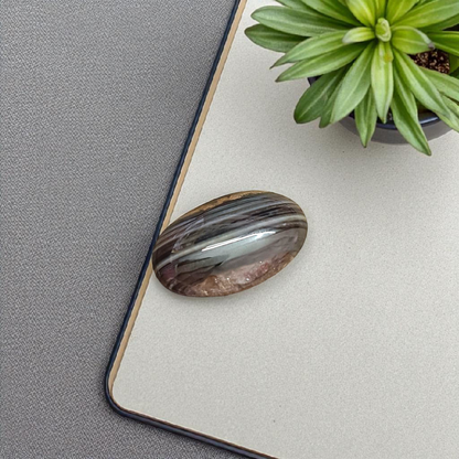 High-quality lab-certified Black Sulemani Hakik Stone with polished finish, used for protection and balance