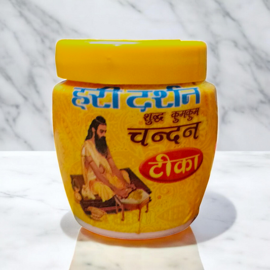Hari Darshan Kumkum Chandan Tilak Set of 2 for Puja & Devotional Worship