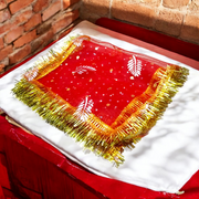 Lal Chunni 17x8” – Mata Rani Red Chunri for Puja, Temple & Festival Decor