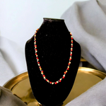 Mix Gunja Mala - Natural Red, Black & White Gunja / Ratti Mala with Lab Certificate - Malawala