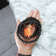 Natural Karungali Mala - Ebony 8MM Beads for Strength & Protection with Lab Certificate - Malawala