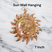 Surya Dev Wall Hanging (Set of 2) – 7 Inch Brass & Copper Sun God Decor | Ideal for Home & Office | Removes Vastu Dosh, Shani Dosh & Negativity – Malawala
