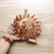 Surya Dev Wall Hanging (Set of 2) – 7 Inch Brass & Copper Sun God Decor | Ideal for Home & Office | Removes Vastu Dosh, Shani Dosh & Negativity – Malawala