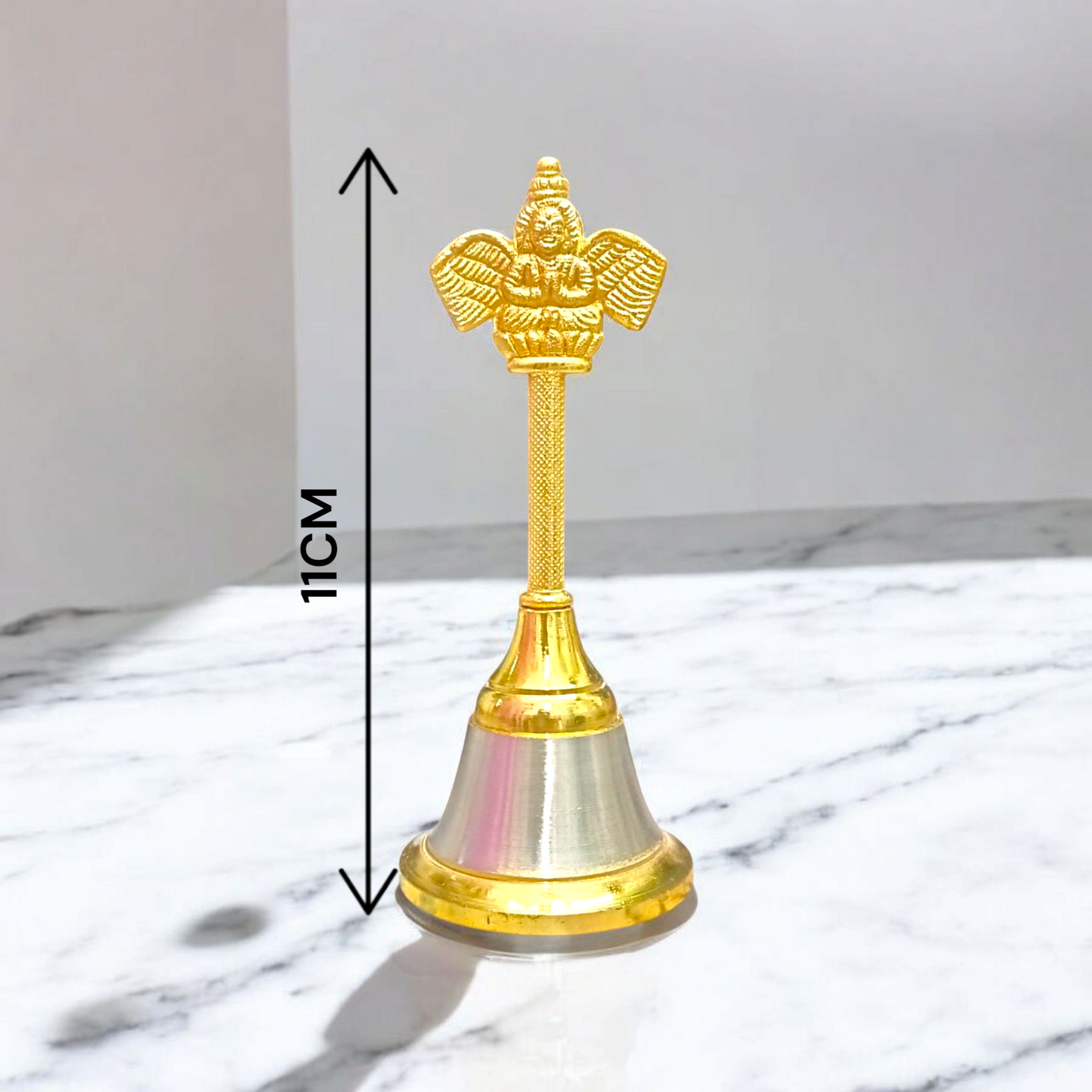 Puja Bell | Hand Ghanti | Garud Bell for Spiritual Puja – Malawala
