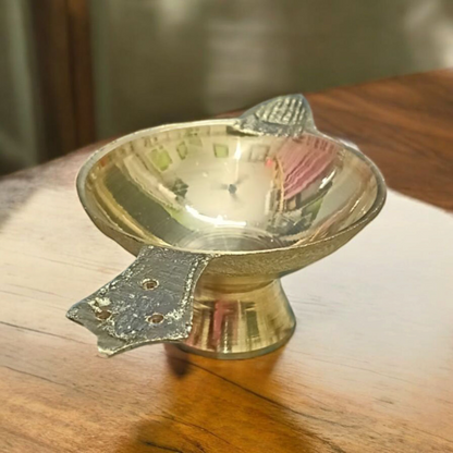 Brass Oil Lamp | Brass Jyot For Pooja | Malawala