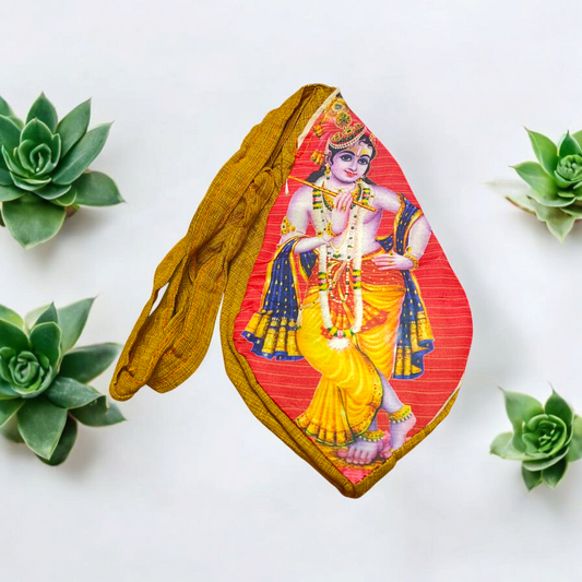Gomukhi Bag | Krishna Ji Japa Mala Bag – Handcrafted & Spiritual – Malawala