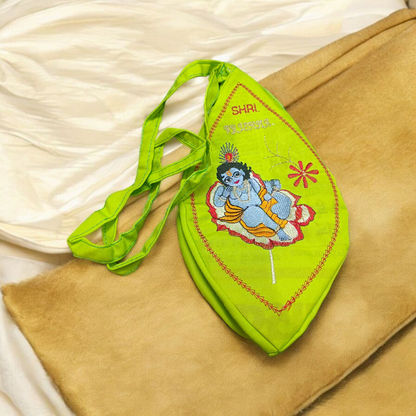 Gomukhi Bag | Laddu Gopal Cotton Japa Mala Bag – Handcrafted Spiritual – Malawala
