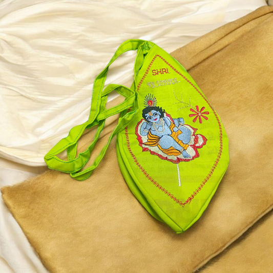 Gomukhi Bag | Laddu Gopal Cotton Japa Mala Bag – Handcrafted Spiritual – Malawala