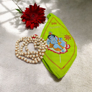 Gomukhi Bag | Laddu Gopal Cotton Japa Mala Bag – Handcrafted Spiritual – Malawala
