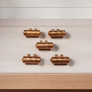 Pure Copper Taweez Set of 5 | Spiritual Amulet with Free Bhojpatra Sheet