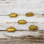 Pure Golden Metal Taweez Set of 5 | Spiritual Amulet with Free Bhojpatra Sheet