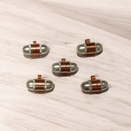 Pure Copper & Golden Metal Stylish Taweez Set of 5 | Free Bhojpatra Sheet