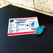 Original Turquoise Pendant – Lab Certified Firoza for Healing & Meditation | Malawala