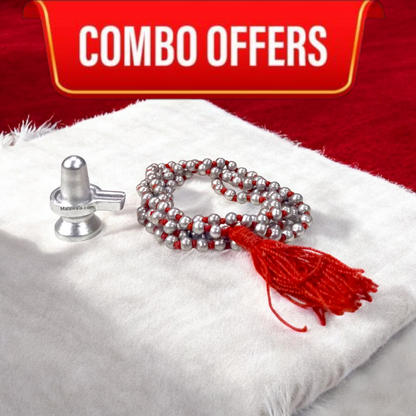 Combo of Parad Mala with Parad Shivling | Lab Certified Spiritual Energy Set