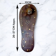 Wooden Charan Paduka | Wooden Khadau | Wooden Slipper for Wearing | Malawala