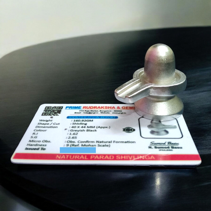 Parad Shivling – Original Mercury Shivling | Lab Certified for Puja & Energy Balance