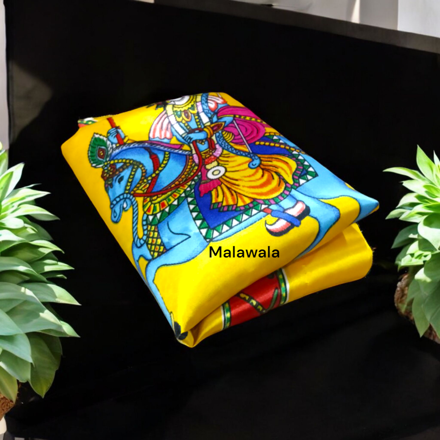 Jai Shree Shyam | Yellow Flag 30X40" – Malawala